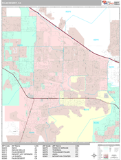 Palm Desert Digital Map Premium Style